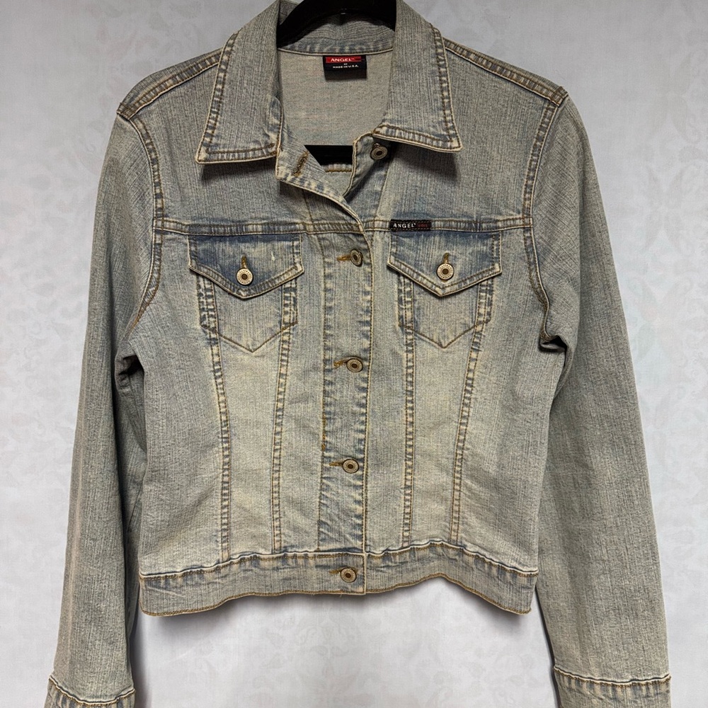 Angel Jeans Vintage Denim Jacket • Made in USA • Size M